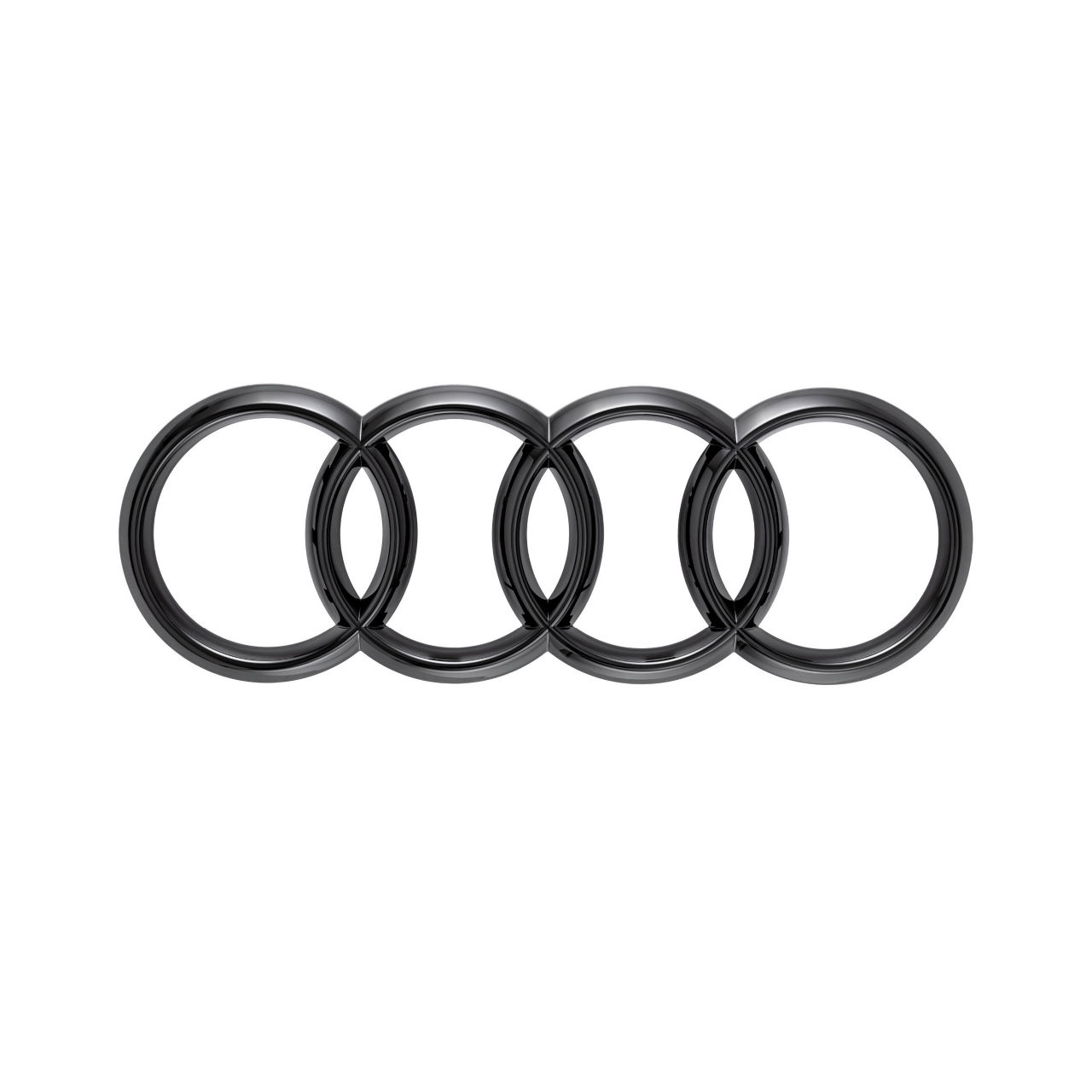 Pierścienie Audi w kolorze czarnym